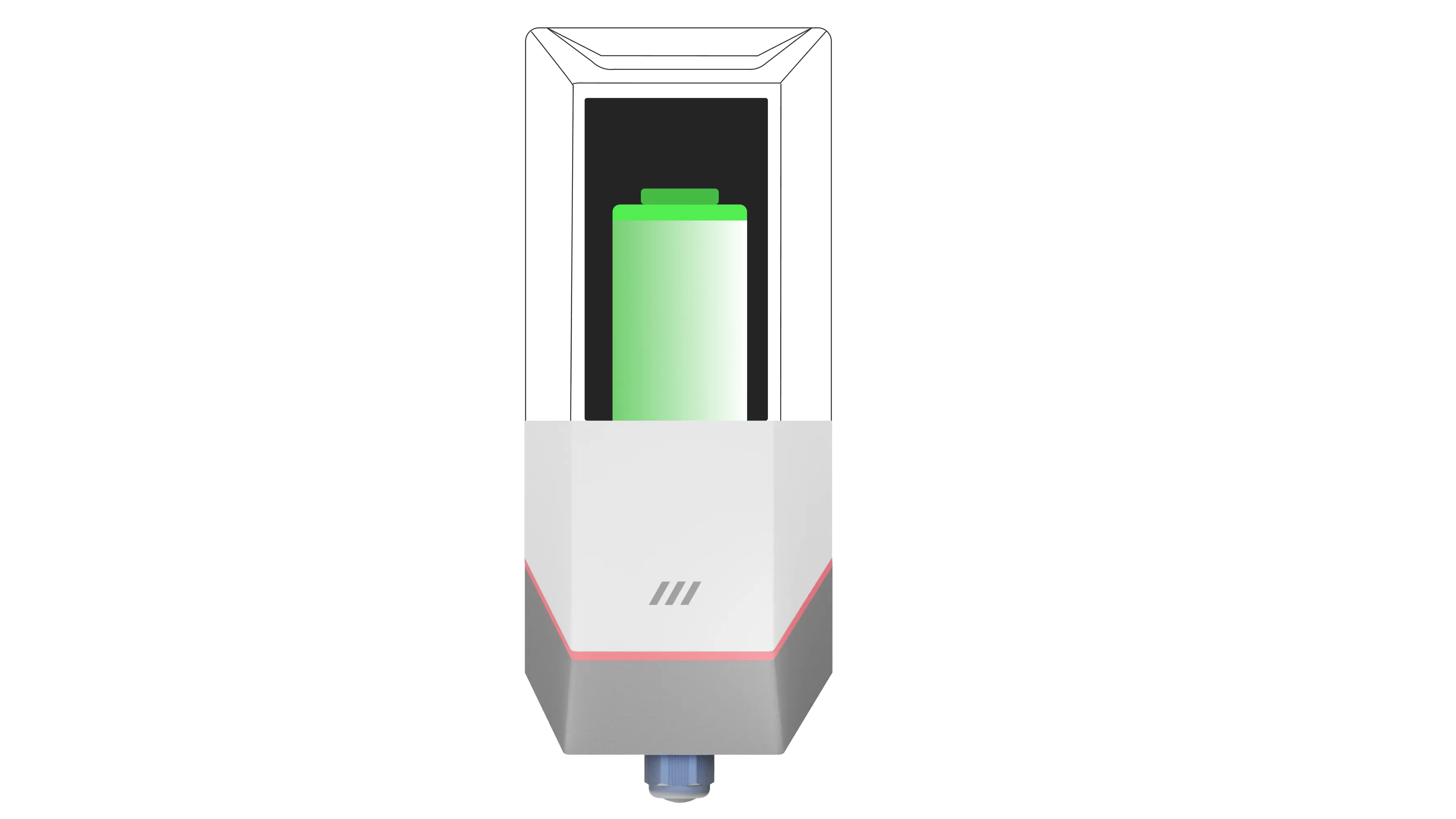LoRaWAN Device with Long Battery Life product installation illustration
