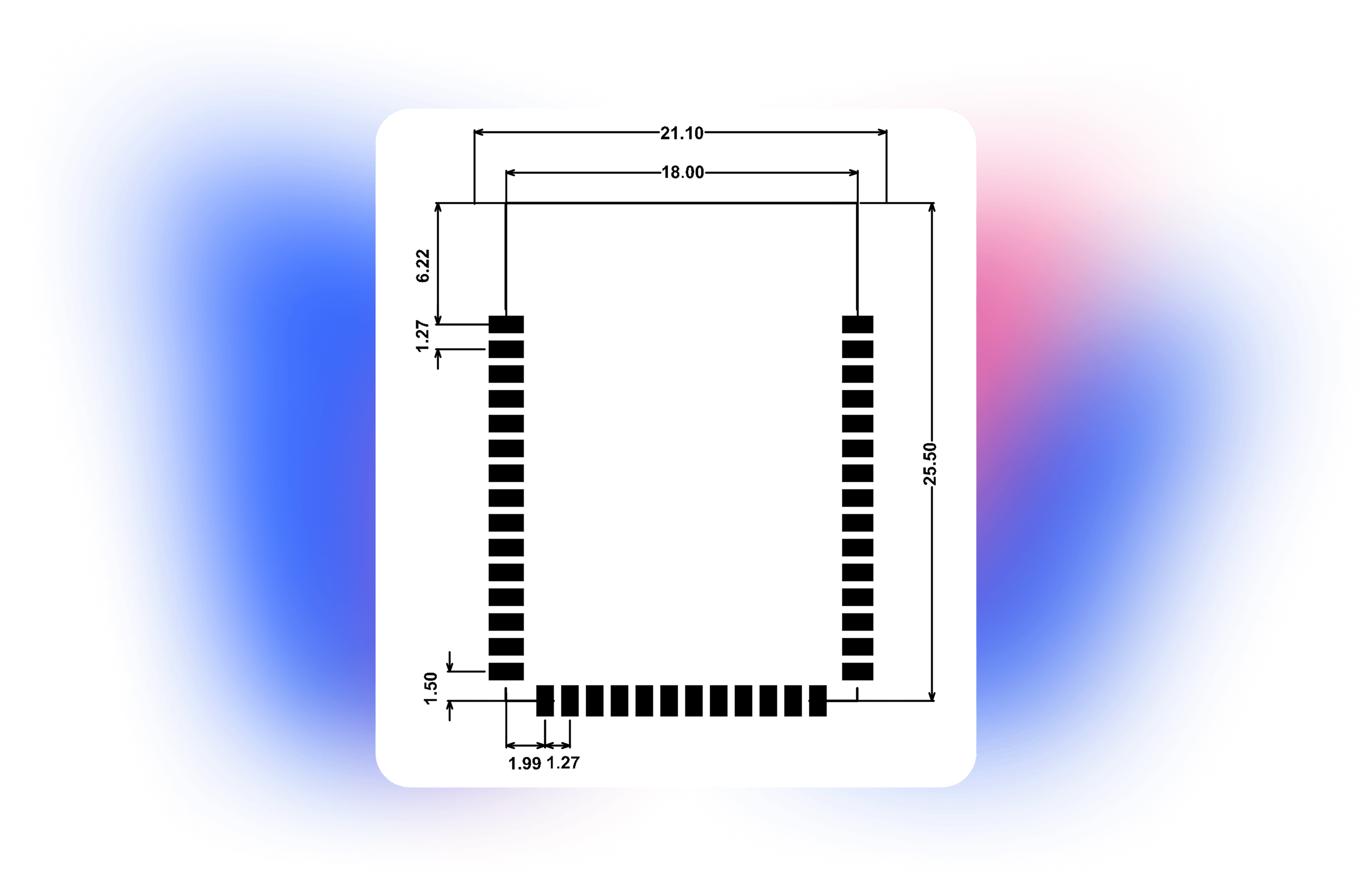 Ultra-Compact LoRaWAN BLE Module with a Small Footprint product installation illustration