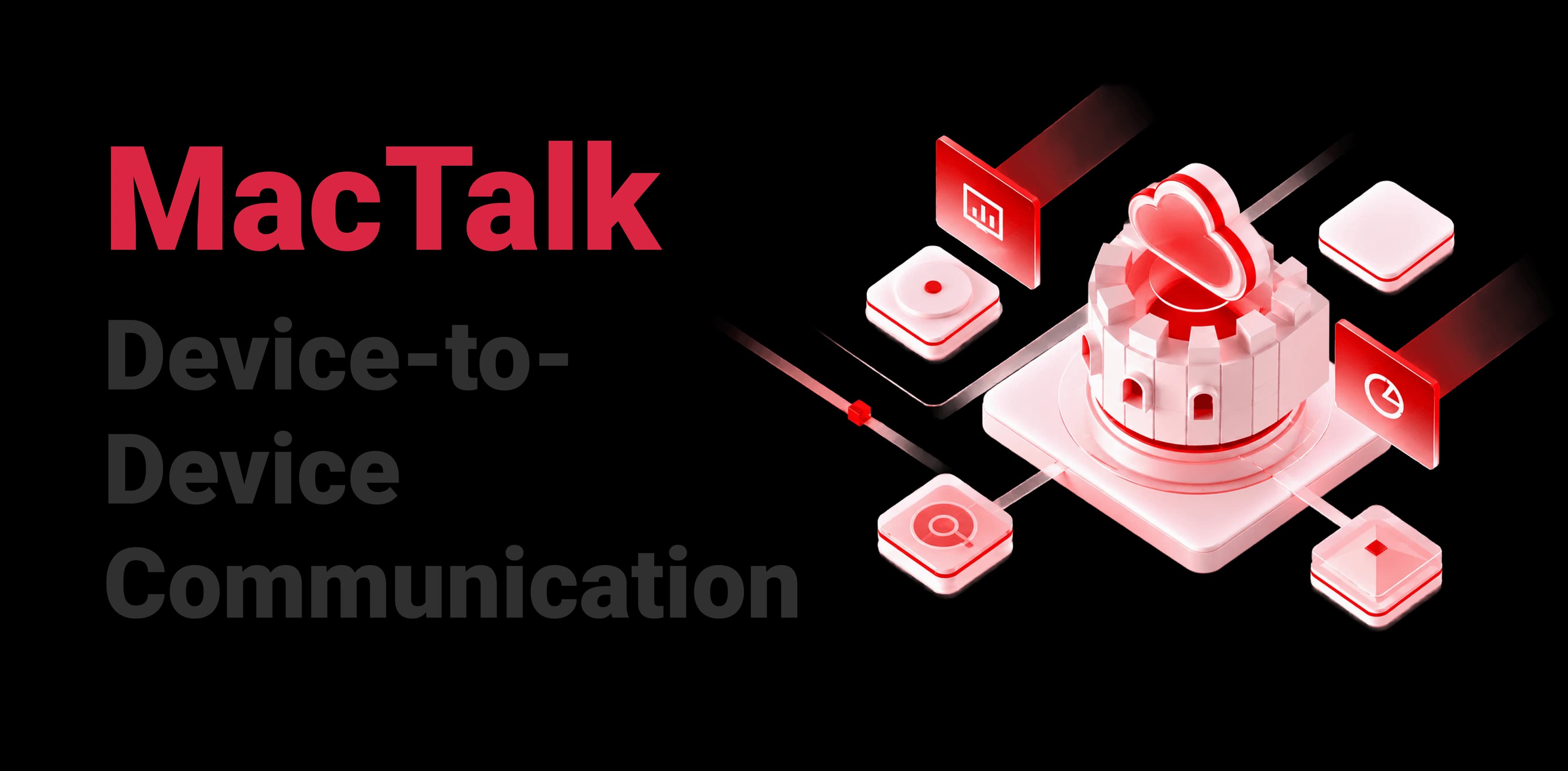 MacTalk device-to-device communication without gateway or internet