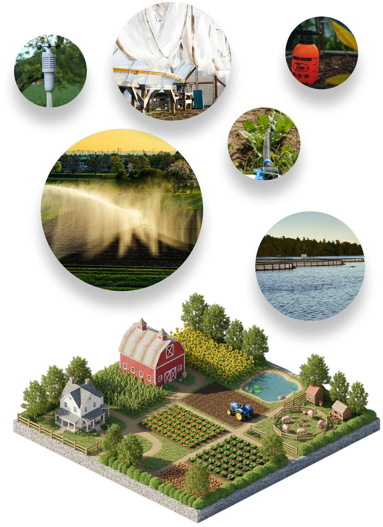 Core problems farmers face in modern agriculture including water scarcity, soil monitoring gaps, climate challenges, and labour inefficiency.