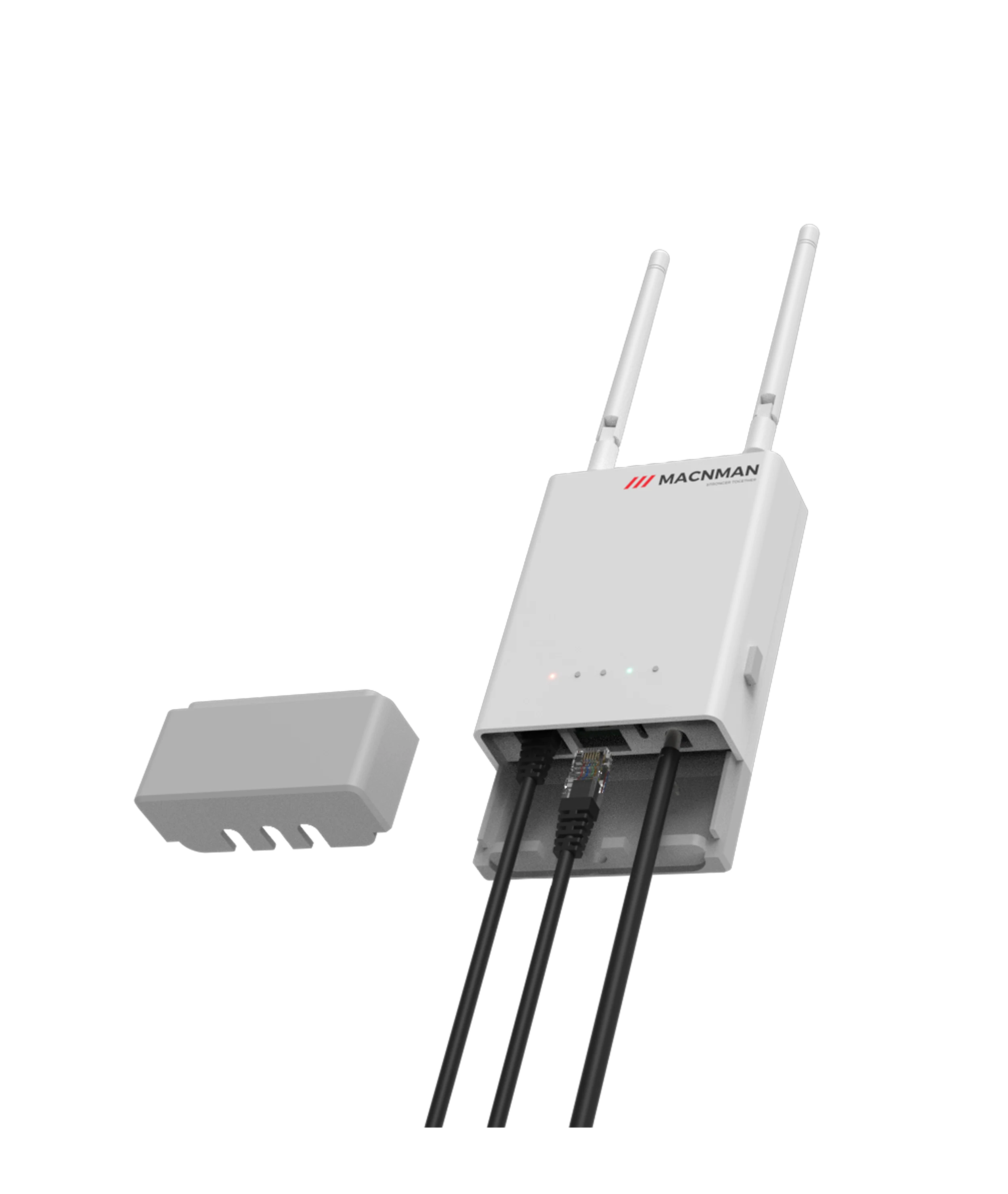 IndiLoRa compact LoRa to wifi indoor gateway side view for smart building automation