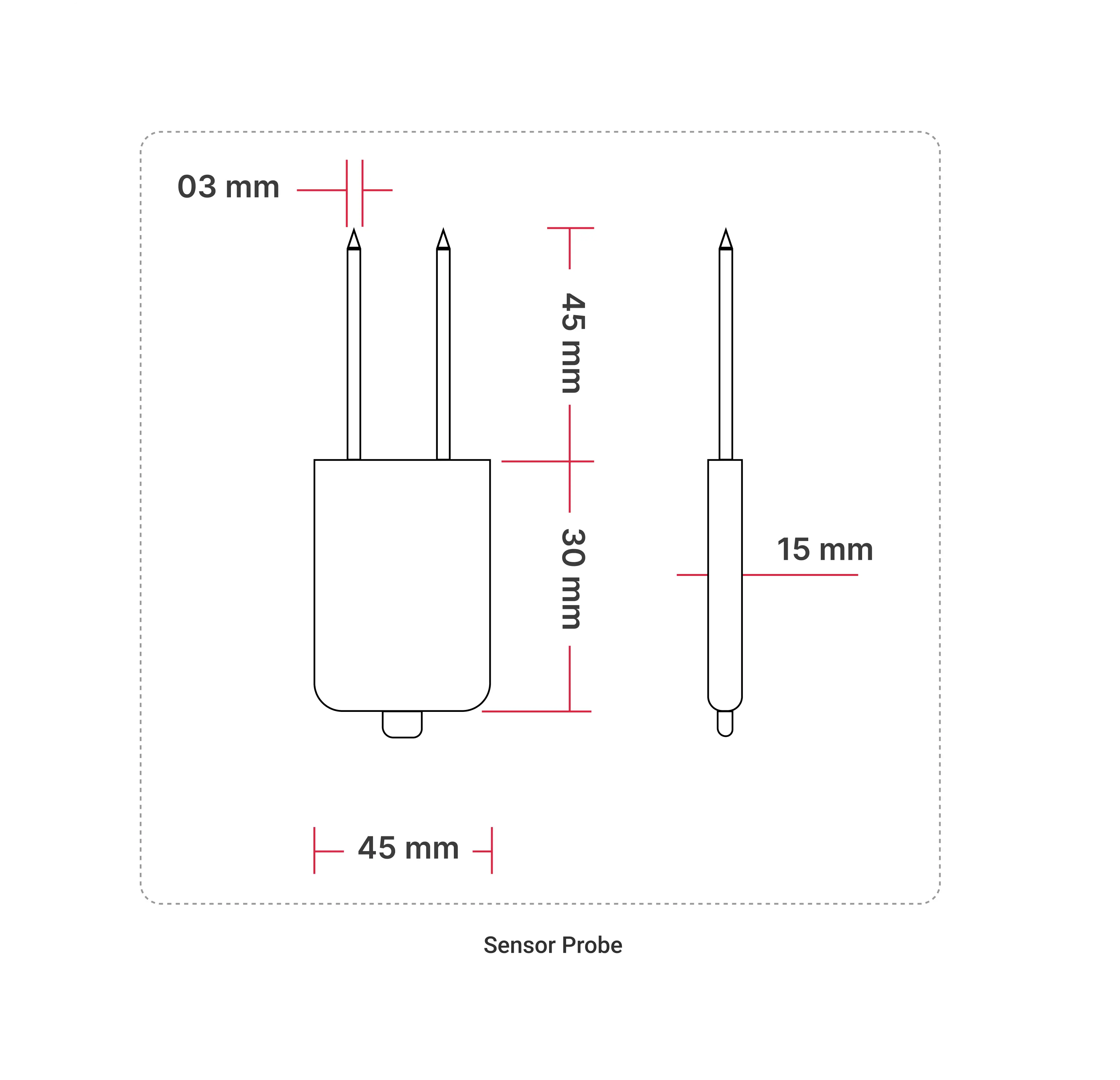 MacSync LSS X4 industrial enclosure dimensions for LoRaWAN soil pH monitoring sensor