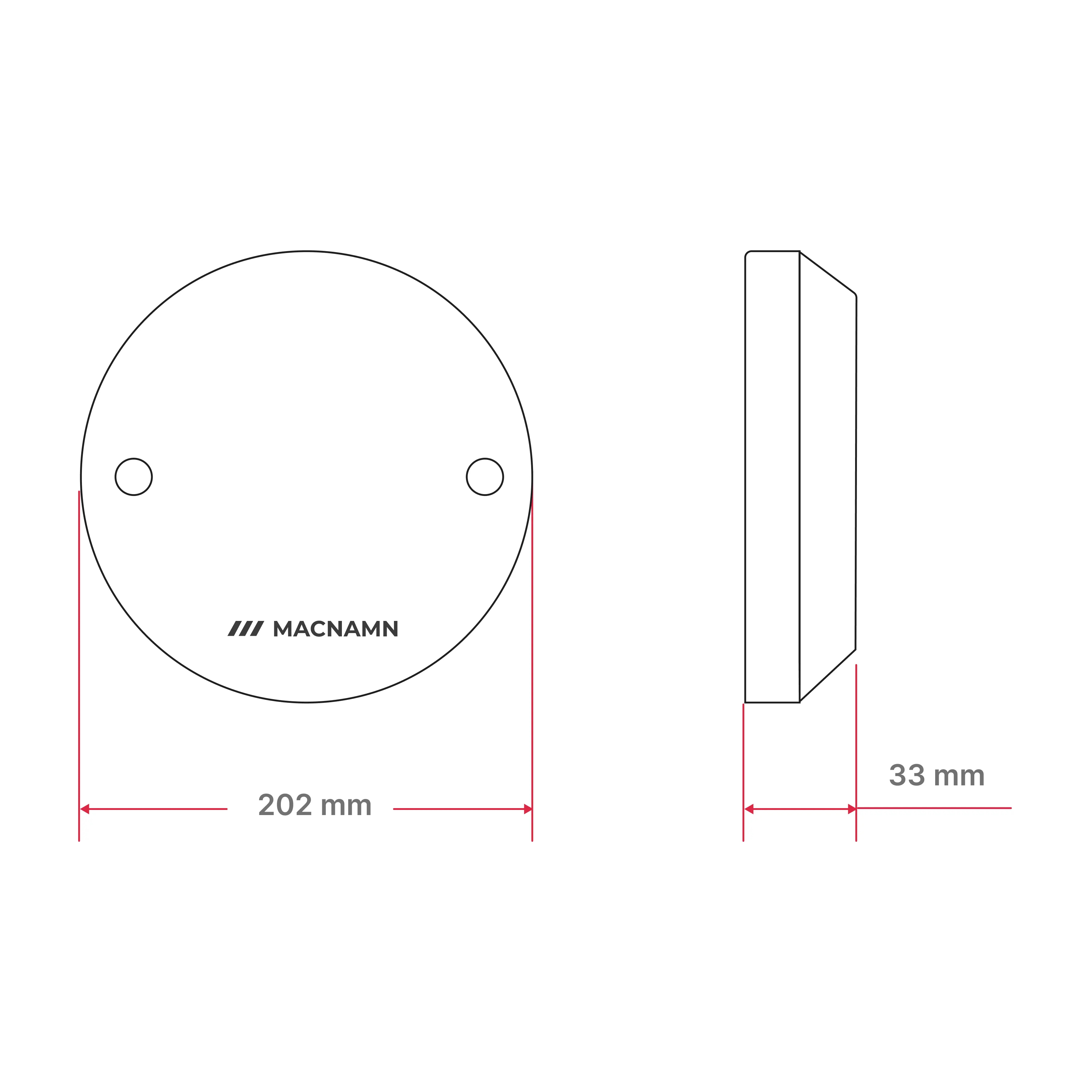 ParkNode Gen-1 LoRaWAN smart parking sensor mechanical dimensions and surface mount installation layout for outdoor parking occupancy monitoring deployments
