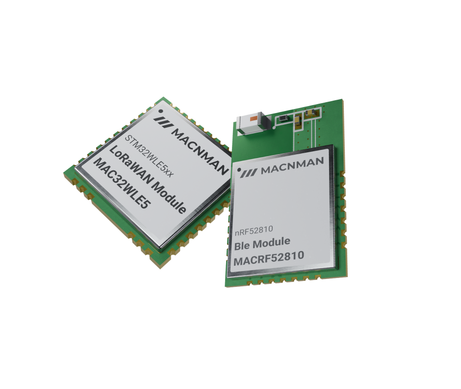 Macnman LoRaWAN, WiFi, BLE Combo IoT Modules and Systems on Modules (SoMs)
