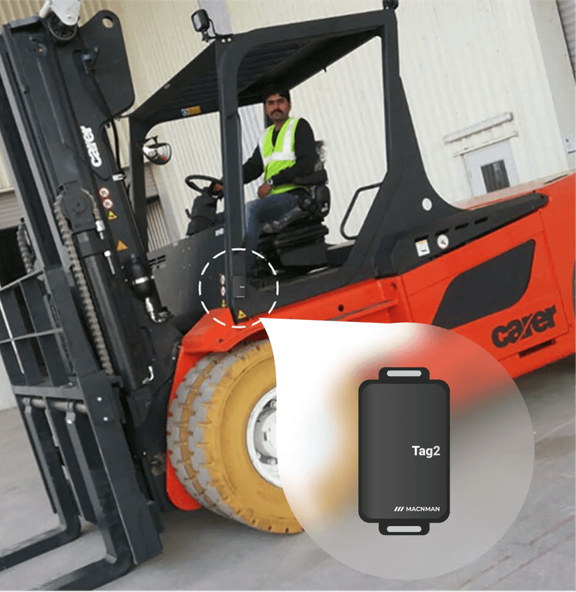 UWB anchor installation along forklift lanes for real-time indoor tracking